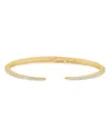 Kenneth Jay Lane Pave Open Spike Cuff Bracelet In Gold
