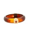 Kenneth Jay Lane Plated Bangle Bracelet In Brown