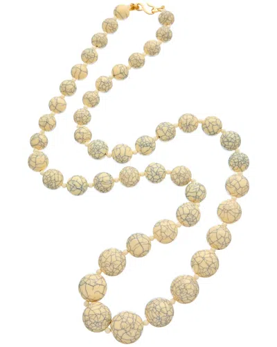 Kenneth Jay Lane Plated Bead Necklace