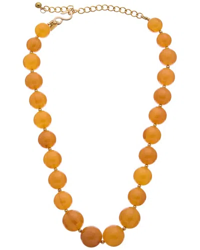 Kenneth Jay Lane Plated Bead Necklace