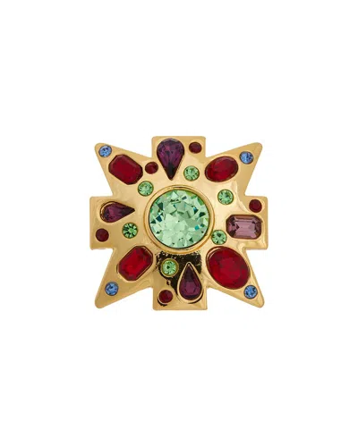 Kenneth Jay Lane Plated Cocktail Ring In Gold