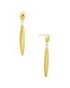 Kenneth Jay Lane Plated Dangle Earrings In Gold