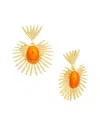 Kenneth Jay Lane Fan 22kt Gold-plated Drop Earrings