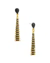 Kenneth Jay Lane Plated Dangle Earrings