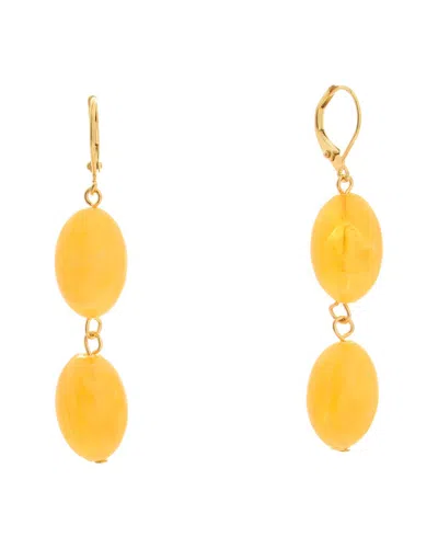 Kenneth Jay Lane Plated Dangle Earrings