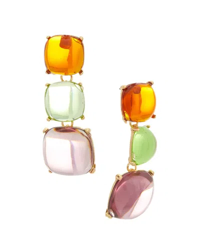 Kenneth Jay Lane Plated Dangle Earrings In Metallic