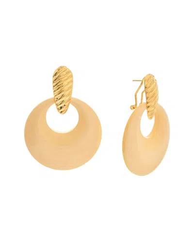 Kenneth Jay Lane Plated Door Knocker Earrings