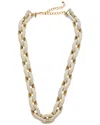 Kenneth Jay Lane Plated Enamel Link Necklace