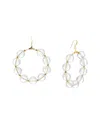 Kenneth Jay Lane Plated Hoops