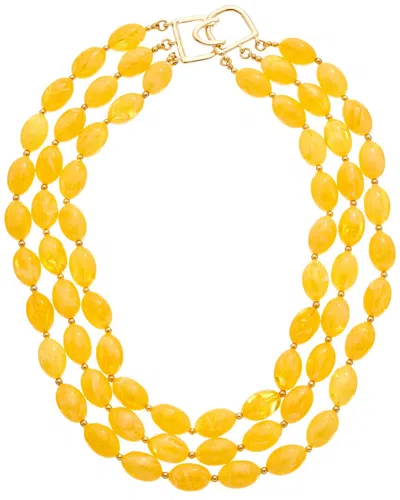 KENNETH JAY LANE KENNETH JAY LANE PLATED MULTI ROW NECKLACE
