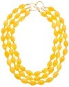 Kenneth Jay Lane Plated Multi Row Necklace
