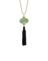 Kenneth Jay Lane Plated Pendant Necklace