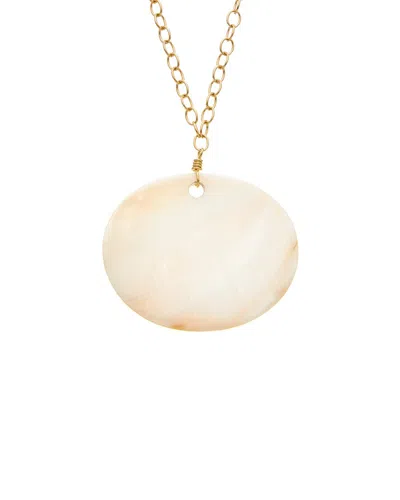 Kenneth Jay Lane Plated Pendant Necklace In Metallic