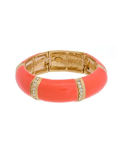 KENNETH JAY LANE KENNETH JAY LANE PLATED RHINESTONE STRETCH BRACELET