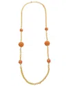 Kenneth Jay Lane Plated Station Necklace