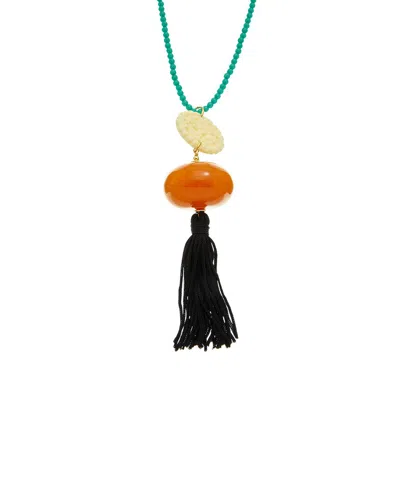 KENNETH JAY LANE KENNETH JAY LANE PLATED TASSEL NECKLACE