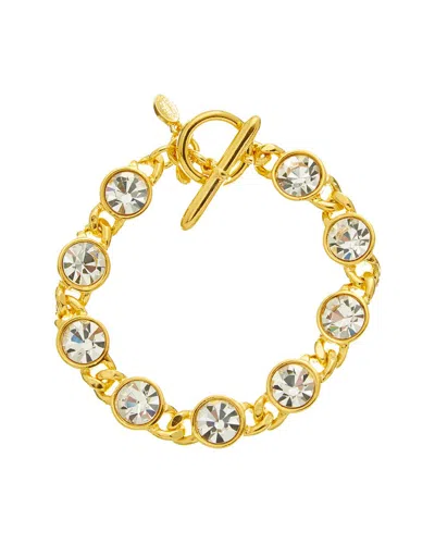 Kenneth Jay Lane Plated Tennis Bracelet In Gold
