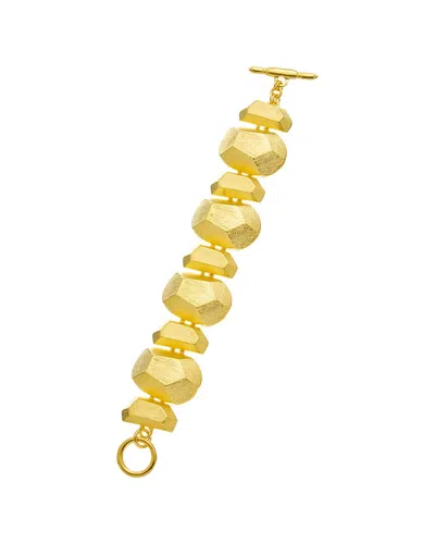 Kenneth Jay Lane Plated Toggle Bracelet In Gold