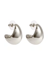 Kenneth Jay Lane Polished Drop Earrings In Silver