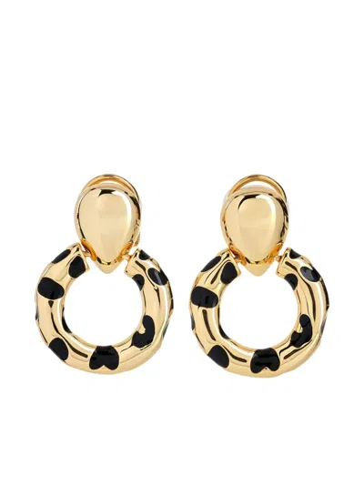 Kenneth Jay Lane Polished-finish Earrings In Gold