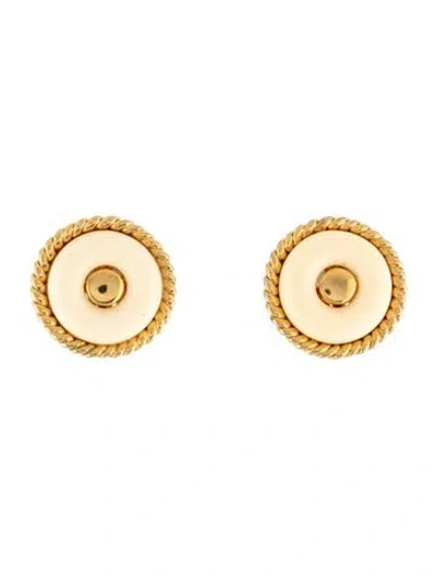 Pre-owned Kenneth Jay Lane Resin Clip On Earrings In Multicolor