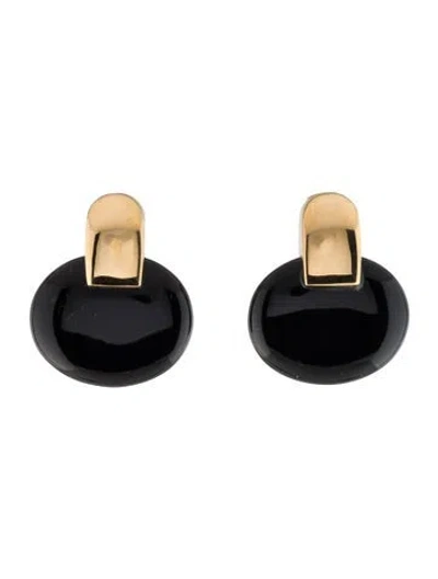 Pre-owned Kenneth Jay Lane Resin Clip-on Earrings In Multi