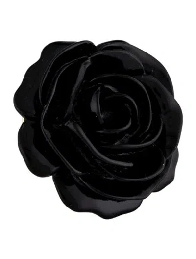 Pre-owned Kenneth Jay Lane Resin Flower Cocktail Ring In Multi
