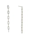 Kenneth Jay Lane Rhodium Plated Dangle Earrings