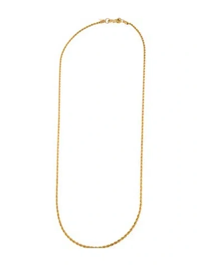 Pre-owned Kenneth Jay Lane Rope Chain Necklace, 33.5" In Multi