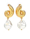 Kenneth Jay Lane Seashell Pearl-embellished Drop Earrings