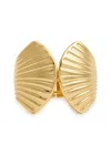 Kenneth Jay Lane Shell Cuff In Gold
