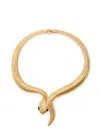 Kenneth Jay Lane Snake 22kt Gold-plated Necklace In Gold