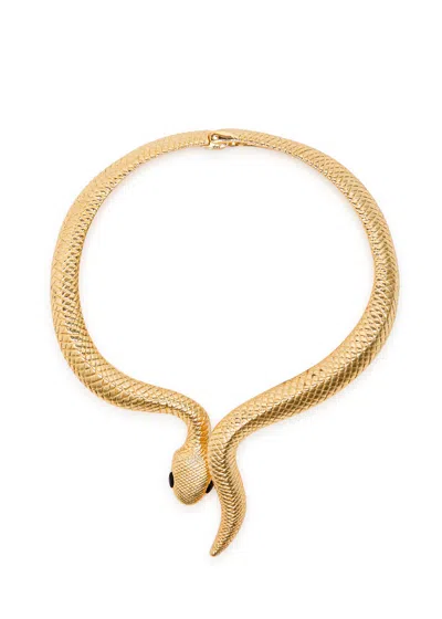 Kenneth Jay Lane Snake 22kt Gold-plated Necklace