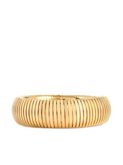 Kenneth Jay Lane Snake Bangle Bracelet In Gold