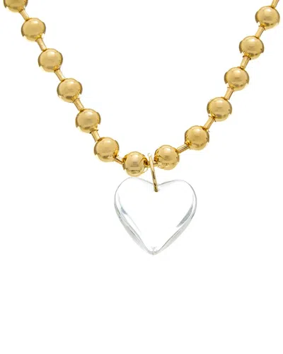 Kenneth Jay Lane Solo Necklace In Gold