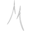 Kenneth Jay Lane Spike Crystal Stone Drop Earrings In Metallic