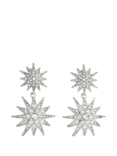Kenneth Jay Lane Starburst Drop Earrings In Metallic