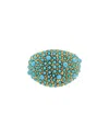 Kenneth Jay Lane Statement Ring In Blue
