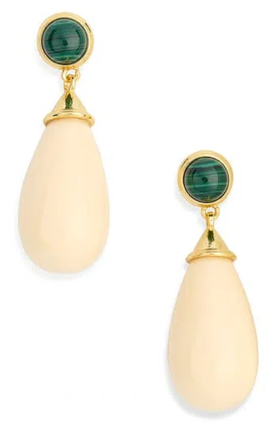 Kenneth Jay Lane Teardrop Earrings In Gold