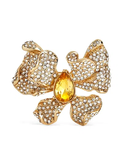Kenneth Jay Lane Teardrop Pin In Gold