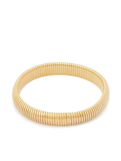 Kenneth Jay Lane Textured Bangle Bracelet In Gold
