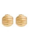 Kenneth Jay Lane Textured Clip-on Stud Earrings In Gold