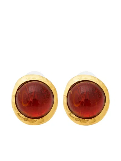 Kenneth Jay Lane Topaz-embellished Earrings