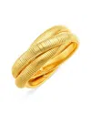 Kenneth Jay Lane Triple Snake Chain Bracelet