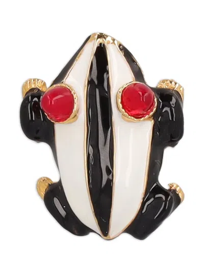 Pre-owned Kenneth Jay Lane Vintage Frog Brooch