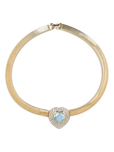 Pre-owned Kenneth Jay Lane Vintage Heart-cut Necklace