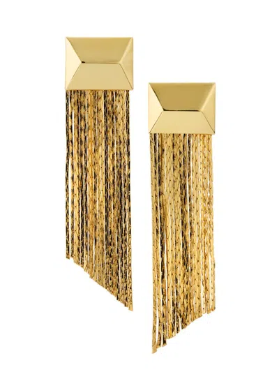Kenneth Jay Lane Women's 14k-gold-plated Fringe Ear Jackets