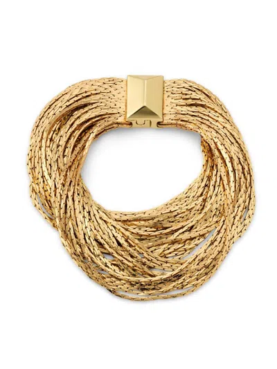 Kenneth Jay Lane Women's 14k-gold-plated Multi-chain Bracelet