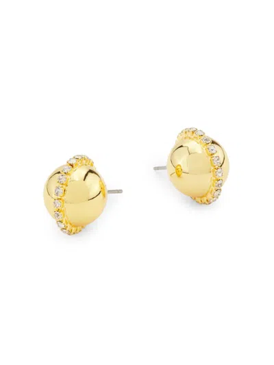 Kenneth Jay Lane Women's 18k-gold-plated & Glass Crystal Ball Stud Earrings In Pattern
