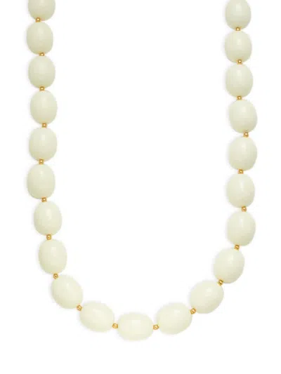 Kenneth Jay Lane Women's 22k Goldplated & Bead Necklace In Silver